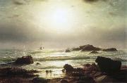 William Stanley Haseltine Sail Boats Off a Rocky Coast Germany oil painting reproduction